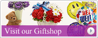 Image that reads visit our Giftshop